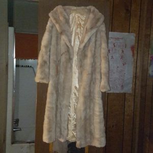 Tissaval vintage faux fur long coat
